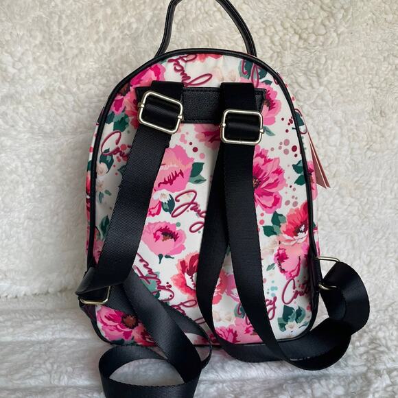 Brand New White/Black  JUICY COUTURE Pick-UR-Petal Gorgeous Flowered Backpack main image 6